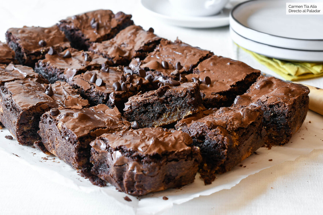 Brownie de Aceite de Oliva con Base de Galleta